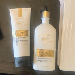 New bath and body works Aromatherapy peaceful set lotion